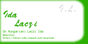 ida laczi business card